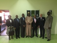 6 representatives of the Bank of Agriculture stand with DevPar representative